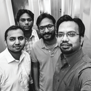Tauseef Khan, Nishant Vats, Harshit Gupta & Ashish Singh,Co-founders Tauseef Khan, Nishant Vats, Harshit Gupta & Ashish Singh,Co-founders