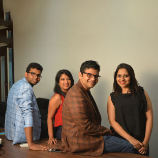 Chinmoy Rajwanshi, Sonam Agarwal, Shashank Shwet & Vidhika Rohatgi ,Founders Chinmoy Rajwanshi, Sonam Agarwal, Shashank Shwet & Vidhika Rohatgi ,Founders