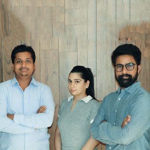Vikas Yogi, Chhavi Kaushik & Amit Sharma,Co-Founders Vikas Yogi, Chhavi Kaushik & Amit Sharma,Co-Founders