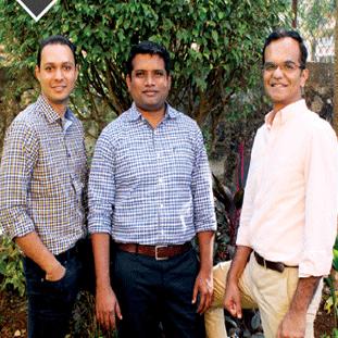(R) Anand Prabhudesai, Dhirendra Mahyavanshi & Kunal Shah,Co-Founder (R) Anand Prabhudesai, Dhirendra Mahyavanshi & Kunal Shah,Co-Founder