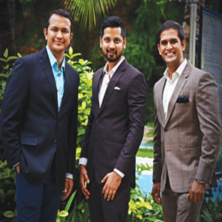 (L-R) Avinash Pitti, Amit Kanodia Abhishek Pitti,CEO (L-R) Avinash Pitti, Amit Kanodia Abhishek Pitti,CEO